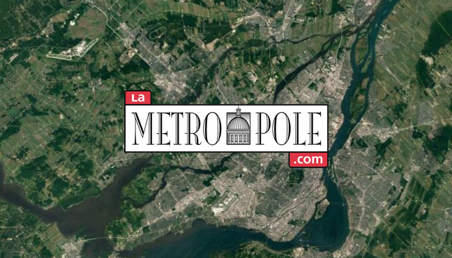 Une vue aérienne de La Métropole, une ville vibrante avec le mot métro pôle dessus, mettant en valeur sa peau neuve.