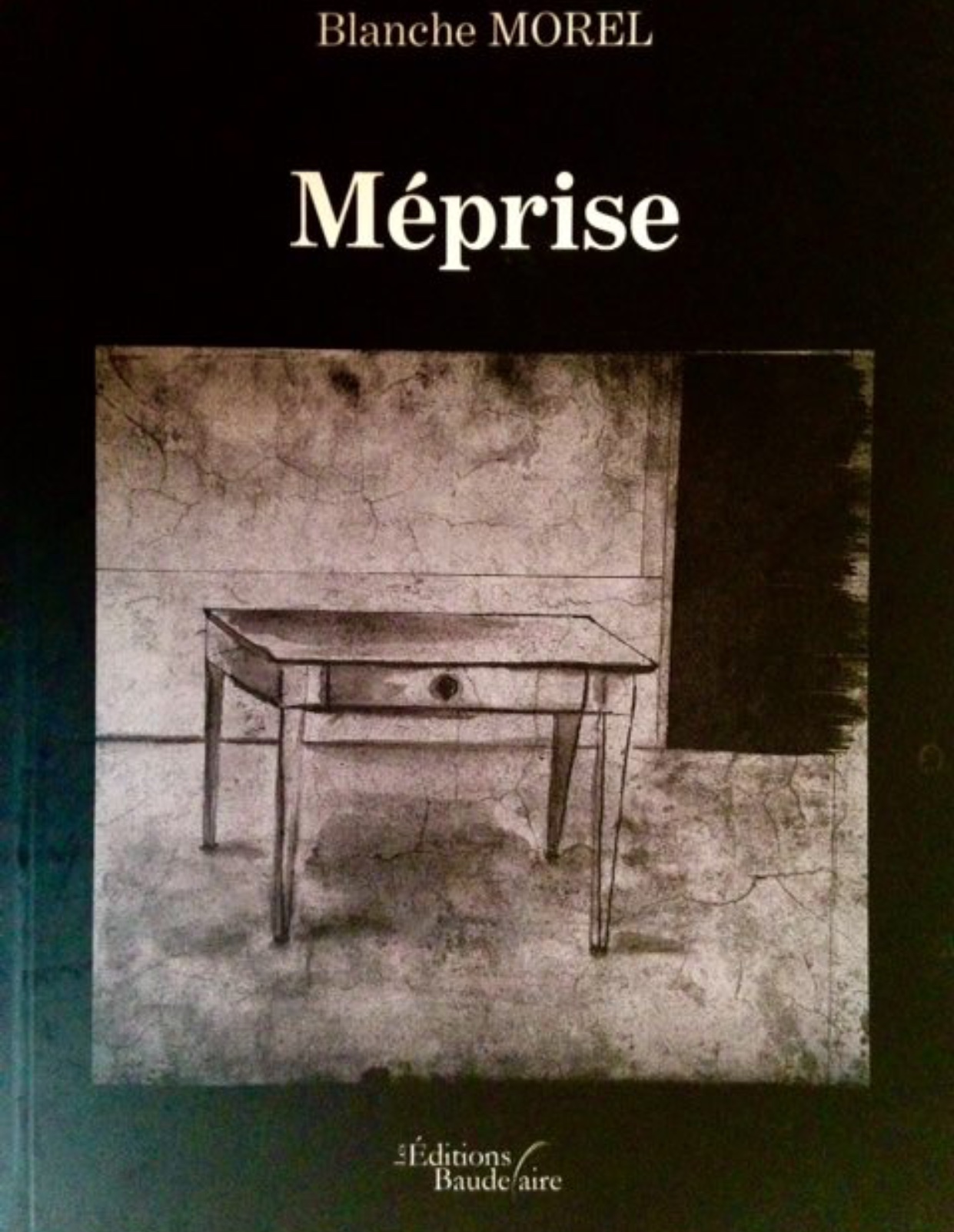 Une âme jeune auteur a écrit un livre en noir et blanc intitulé Merprise.