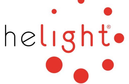 Le logo Helight représente une oasis de bien-être.