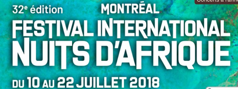Festival international Nuits d'Afrique 2018, avec des performances de Meklit et d'autres artistes.