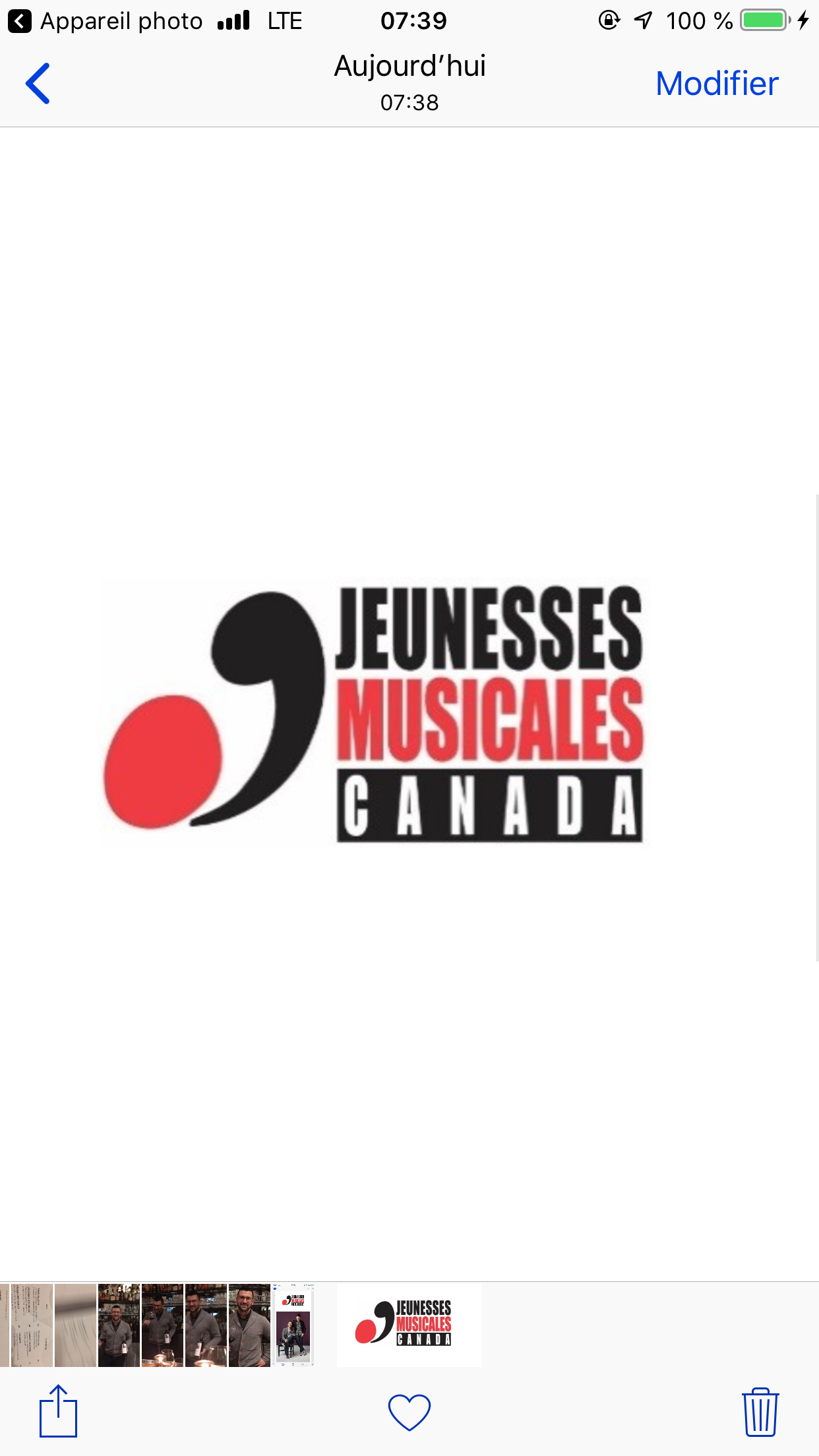 Jeunesses musicales Canada - capture d'écran.
