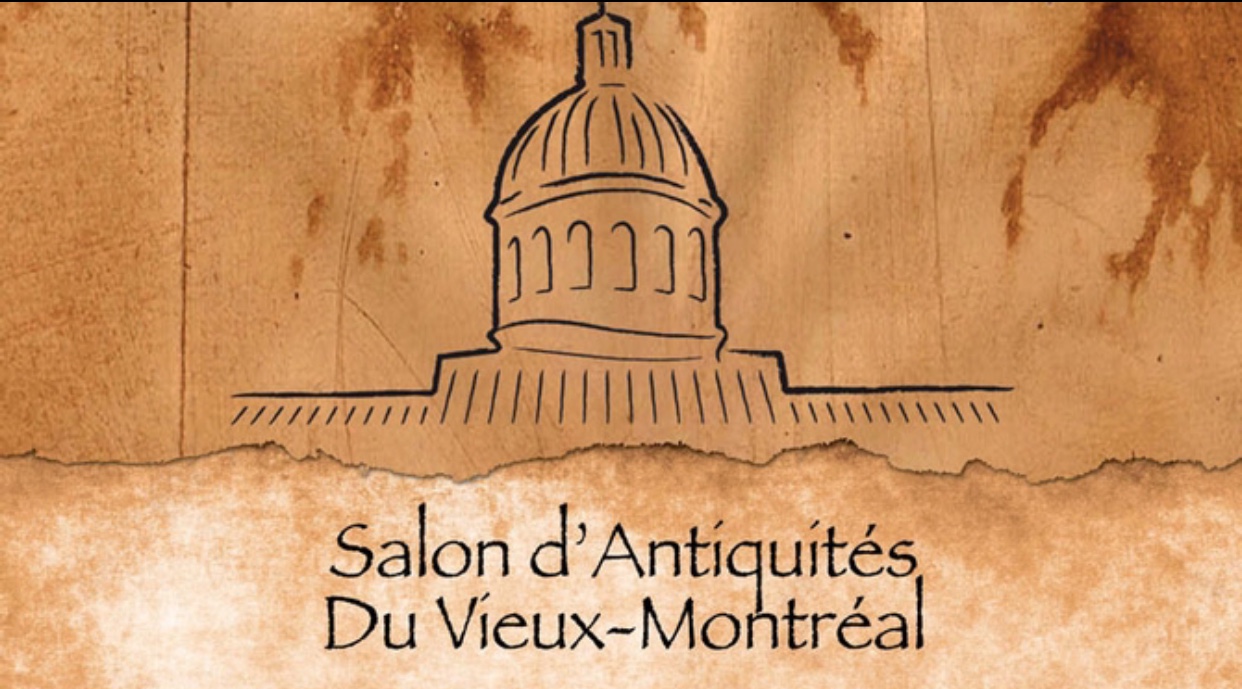 Le logo Antiquités pour le salon d'antiques du vieux montreal.