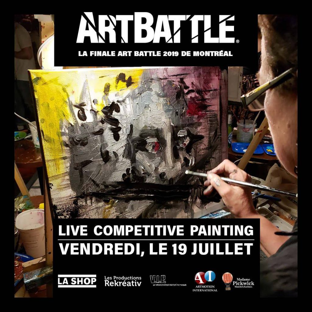 Affiche Art Battle finale Montréal 2019