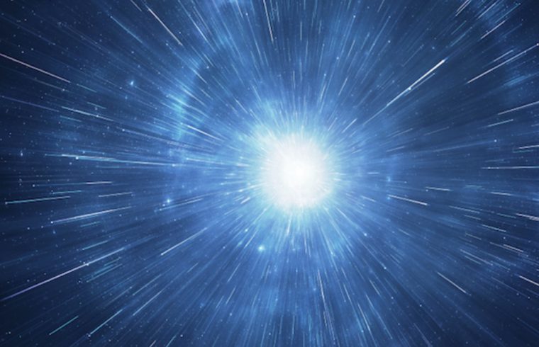 Une image d'une étoile Nouvelle éclatée dans l'espace.