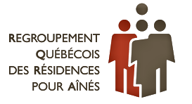 Le logo du Recrutement Québécois des portes aînés met en valeur l’essence même du soutien et de l’autonomisation des Aînés.