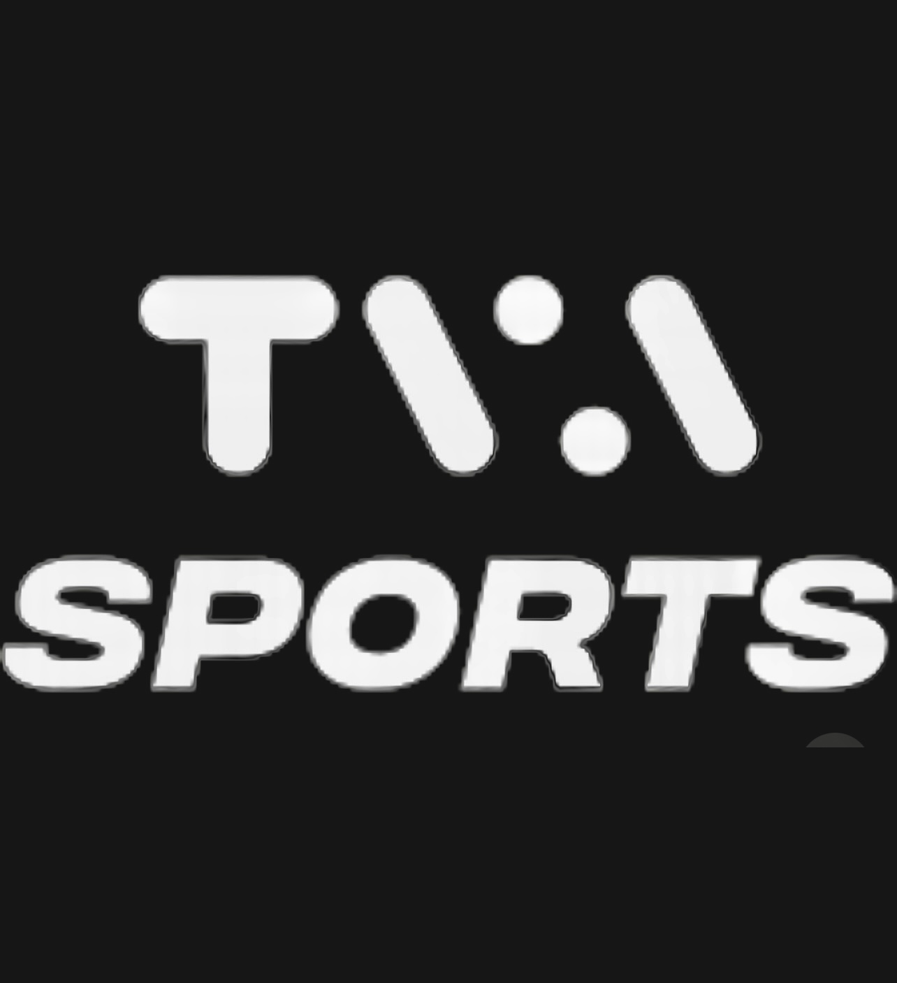 Logo TVA Sports sur fond noir.