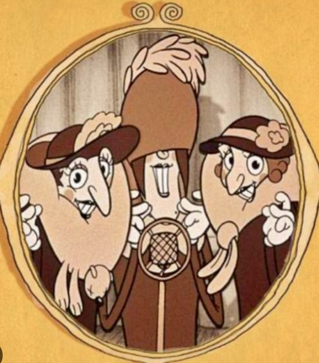 Un film d'animation mettant en scène un groupe de personnes portant des chapeaux.