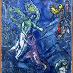 Un tableau de Chagall représentant un ange et un homme au coeur de Nice.