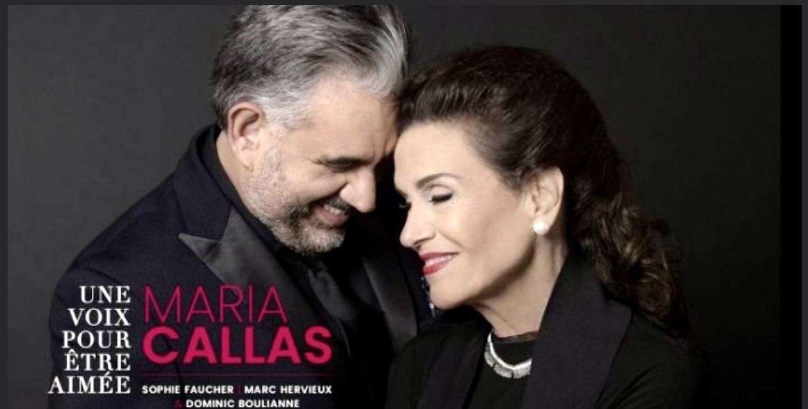 L'affiche de « Your Callas » de Maria Callas, mettant en vedette la voix bien-aimée de Maria Callas, une voix pour être aimée.