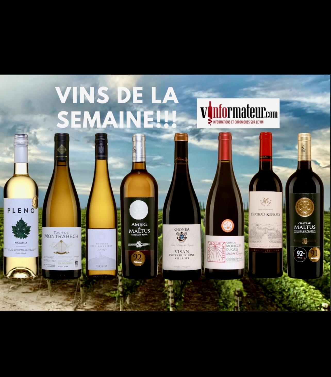 Les nouveaux vins de la semaine du 5 décembre 2023 sélectionnés par le sommelier.