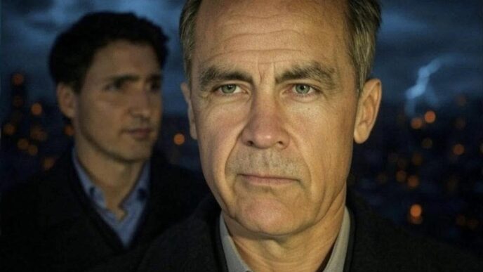 Mark Carney et Justin Trudeau. Crédit photo @Journal de Québec.