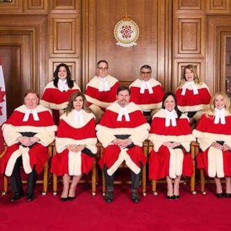 Les juges de la Cour suprême du Canada.